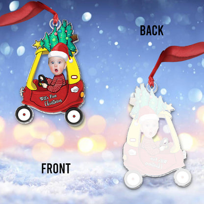 Baby's First Christmas - Personalized Newborn Transparent Ornament