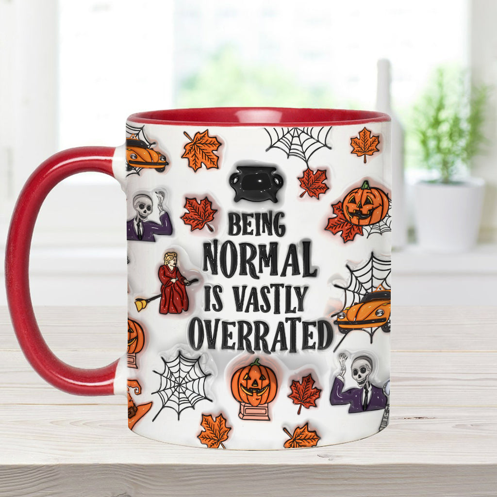 Being Normal Is Vastly Overrated - Personalized Accent Mug