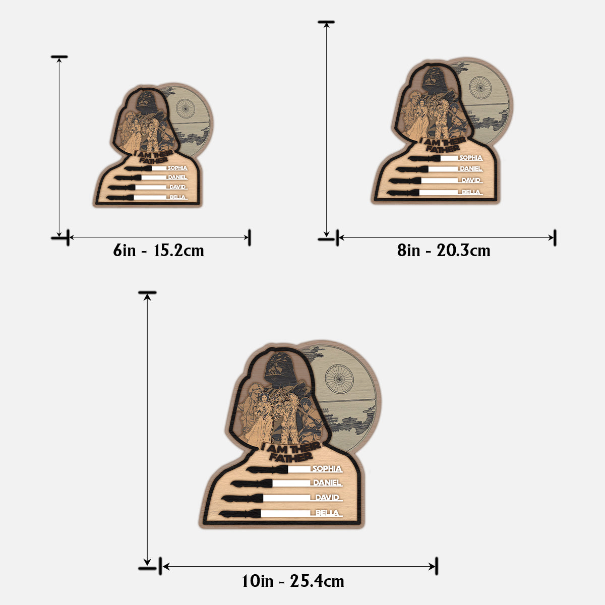 I Am Their Father - Personalized Father 2 Layered Wood Sign / Wood Plaque