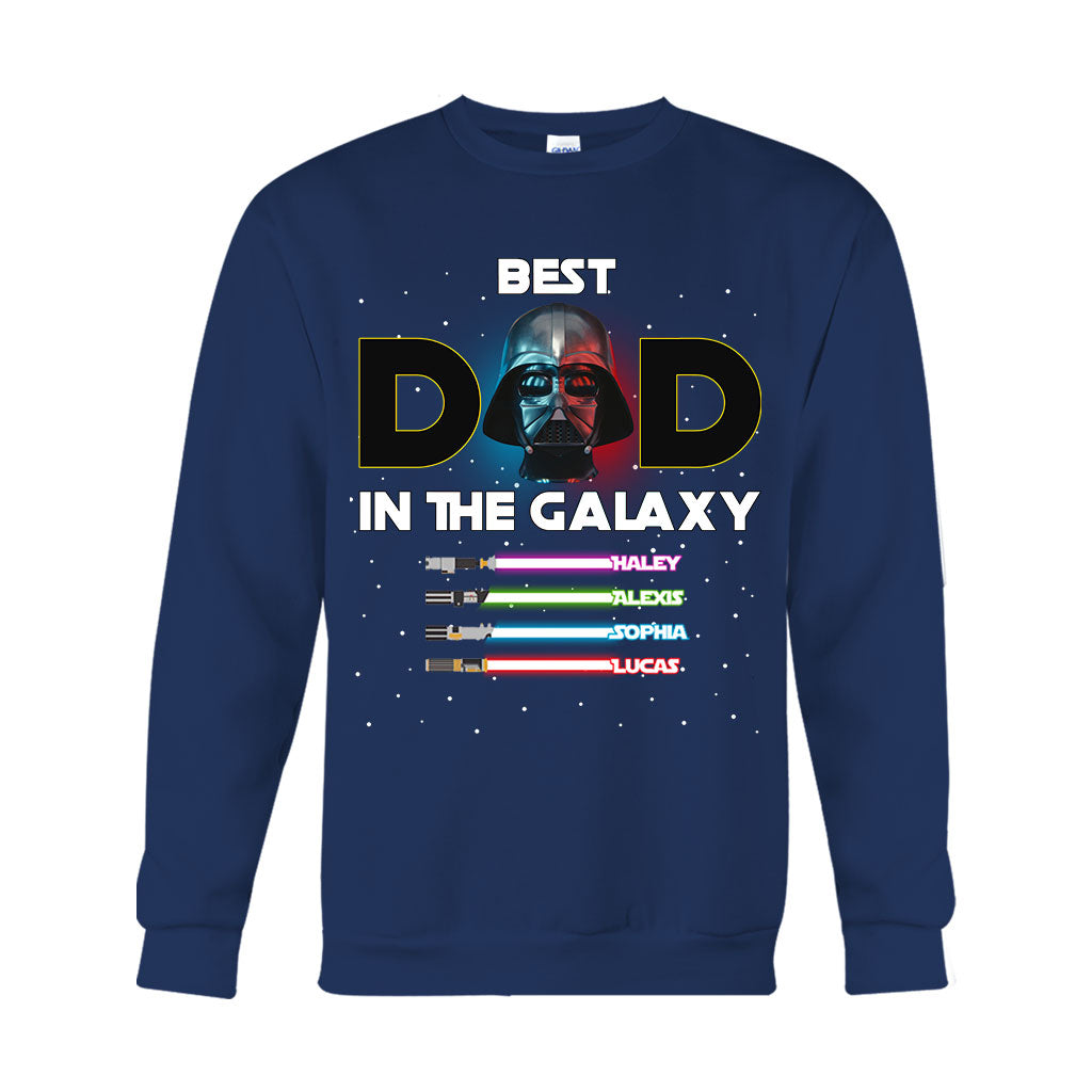 Best Dad In The Galaxy - Personalized The Force T-shirt And Hoodie