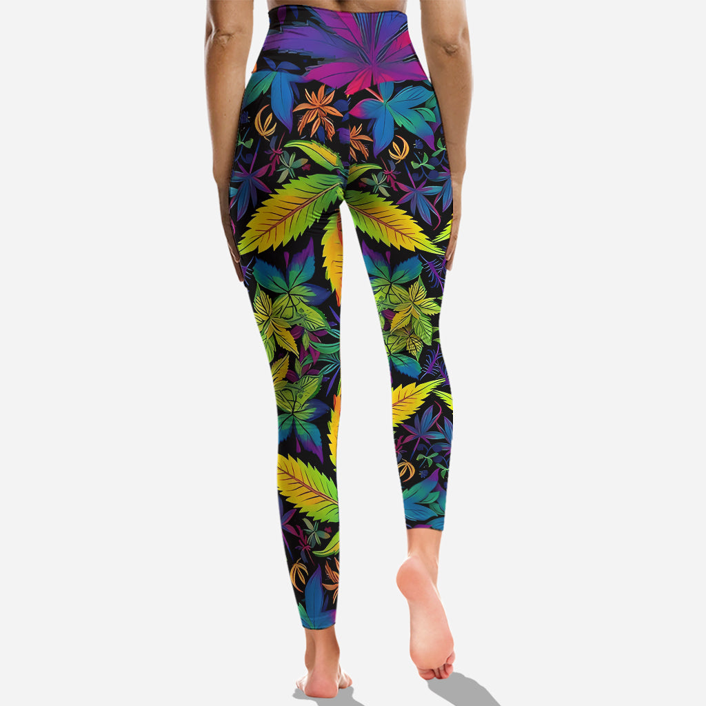 I'm A Little High Maintenance - Personalized Weed Cross Tank Top and Leggings