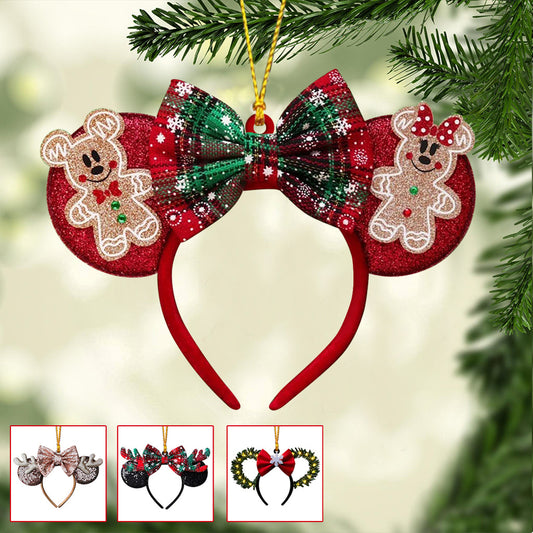 Beautiful Mouse Ears - Personalized Mouse Ornament