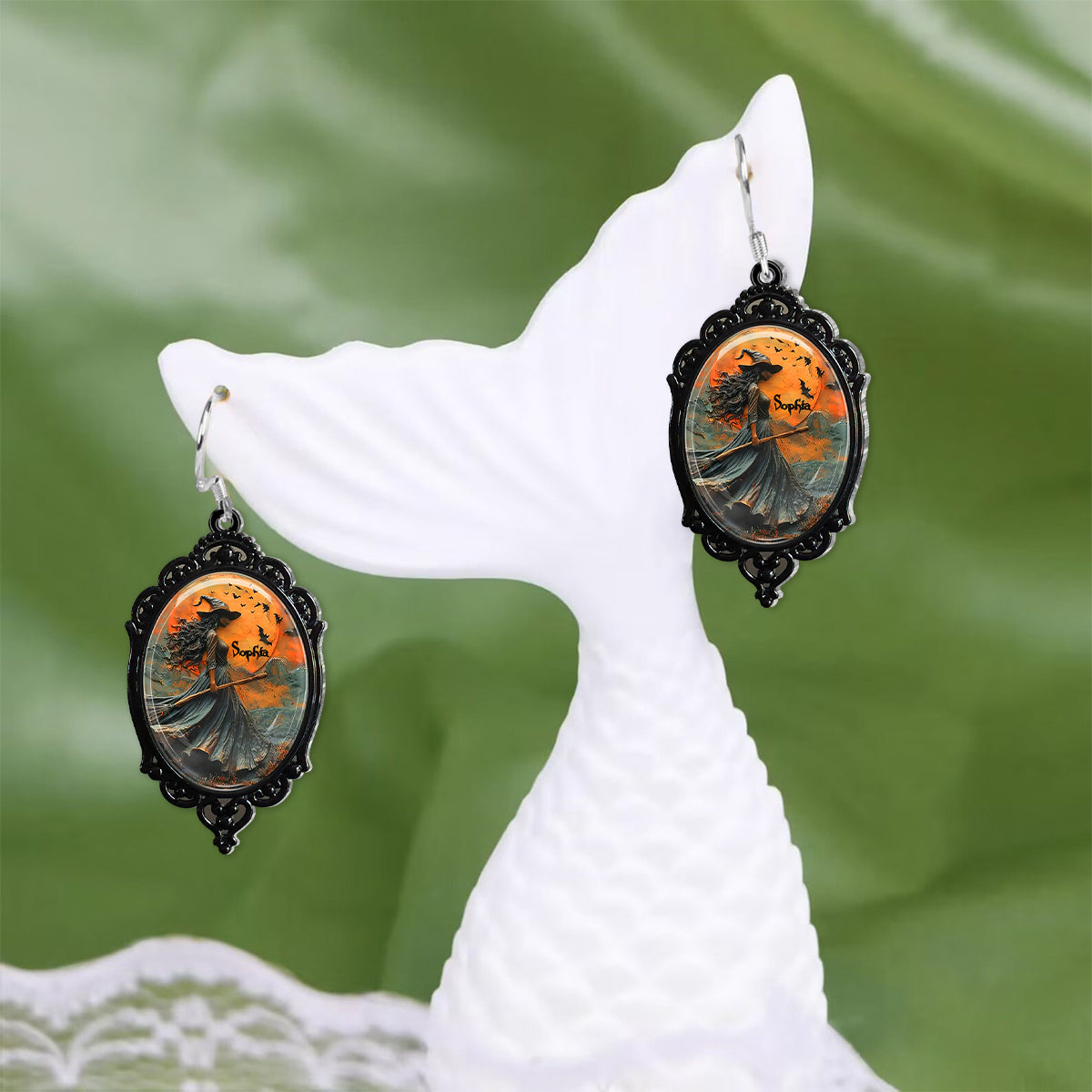 Beautiful Witch - Personalized Witch Earrings