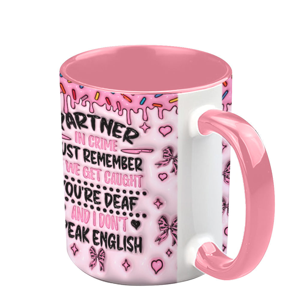 Partner In Crime - Personalized Accent Mug
