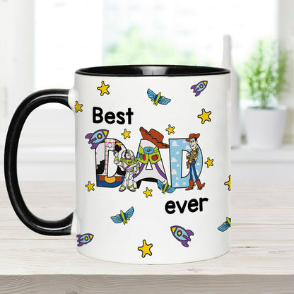 Best Dad Ever - Personalized Father Accent Mug
