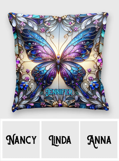 Love Butterflies - Personalized Butterfly Throw Pillow