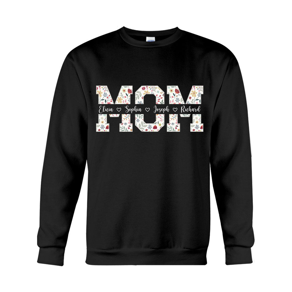 Flower Mom - Personalized Mother T-shirt And Hoodie