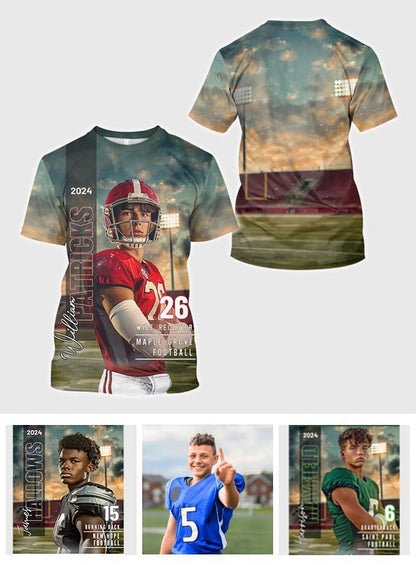Pround Mom/ Dad/... Game Day & Everyday - Personalized Football All Over Shirt