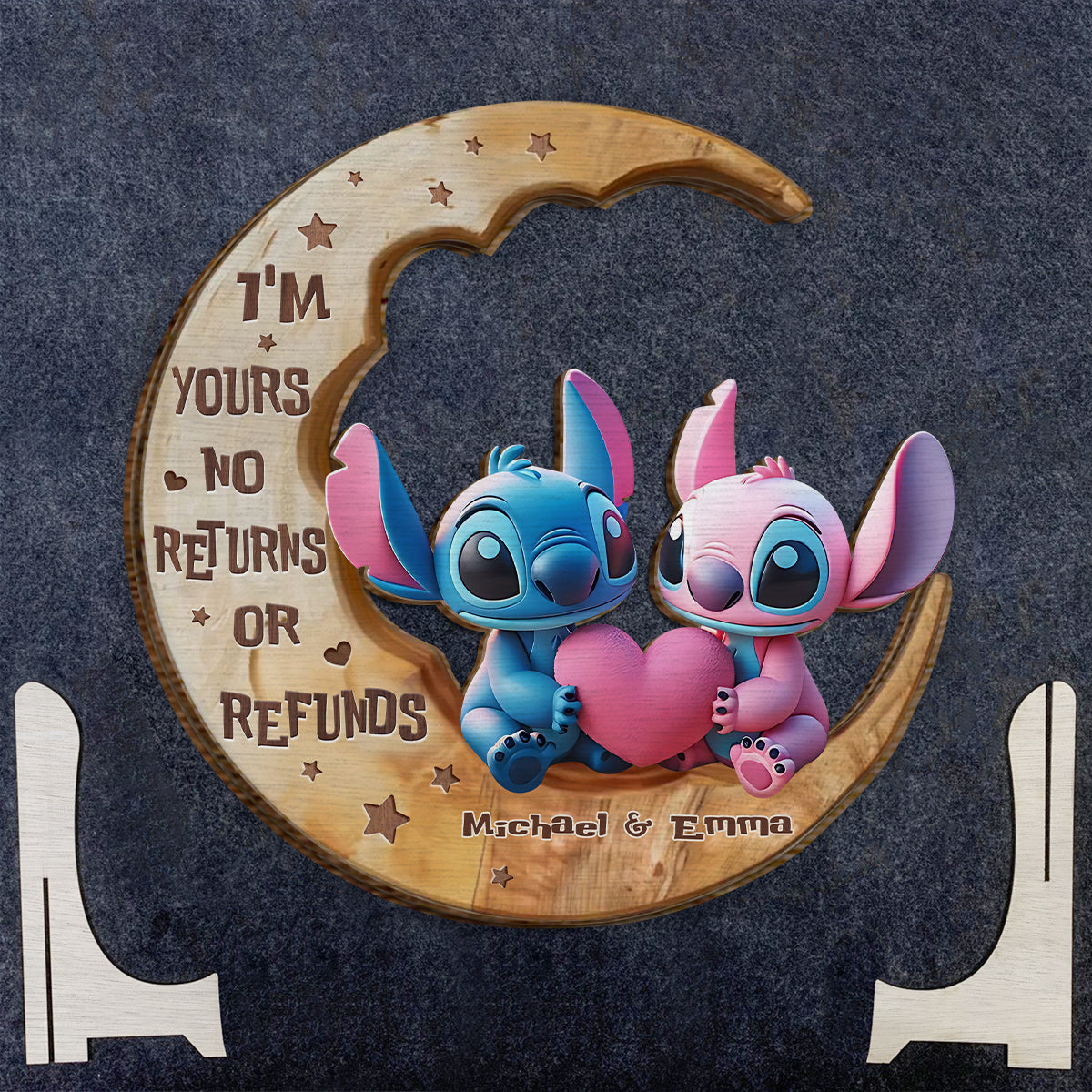 I'm Yours - Personalized Ohana 2 Layered Wood Sign / Wood Plaque