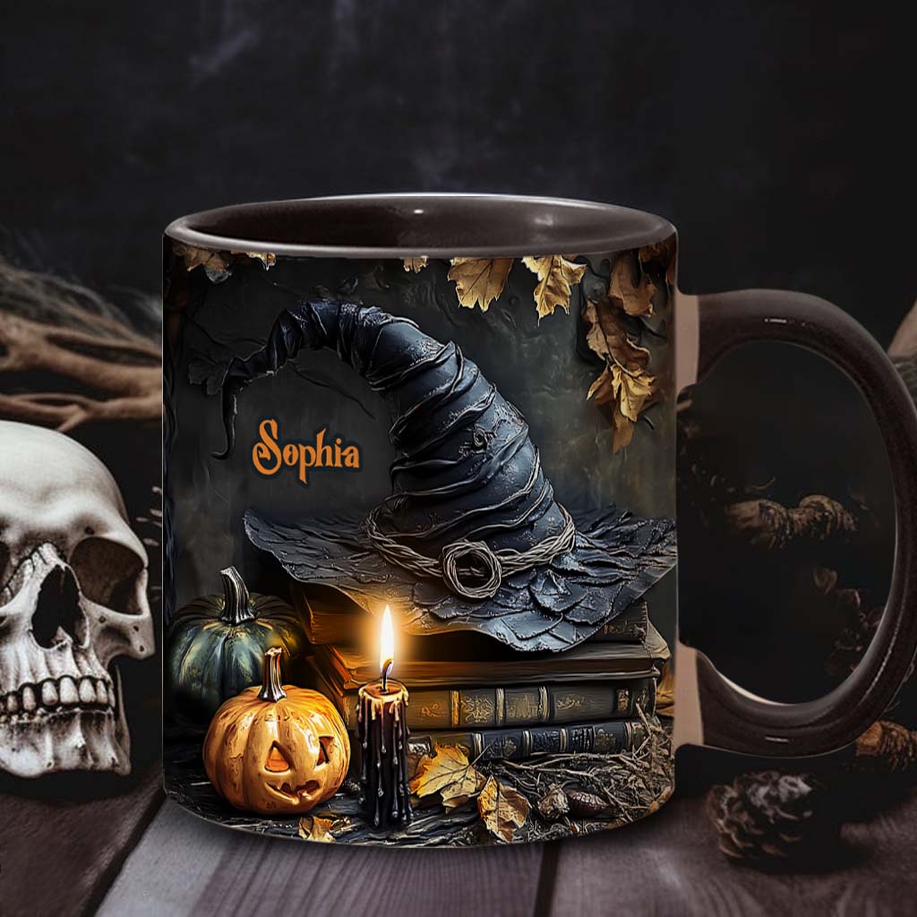 A Witch's Autumn Ritual - Personalized Witch Accent Mug