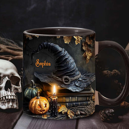 A Witch's Autumn Ritual - Personalized Witch Accent Mug