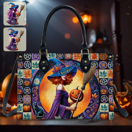Beautiful Witch - Personalized Witch Leather Handbag
