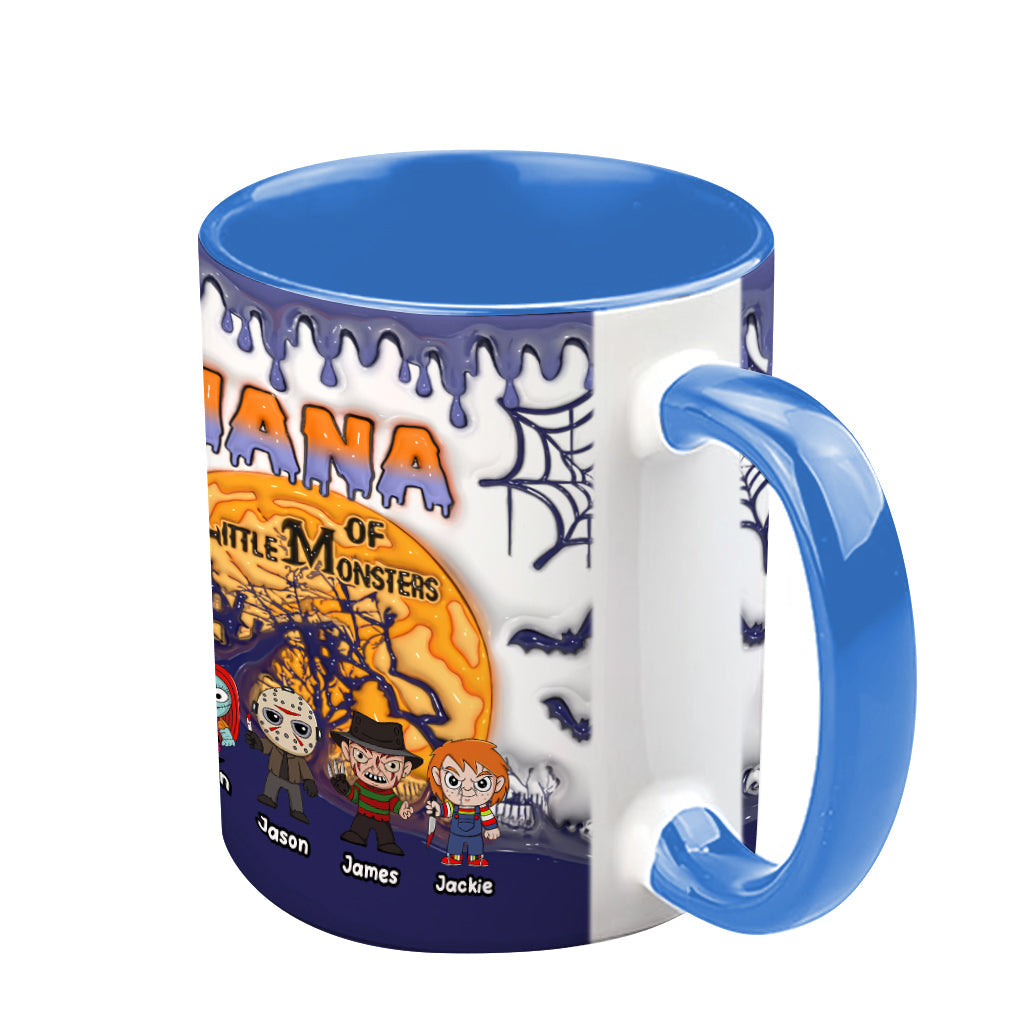 Grandma of Little Monsters - Personalized Mother Accent Mug