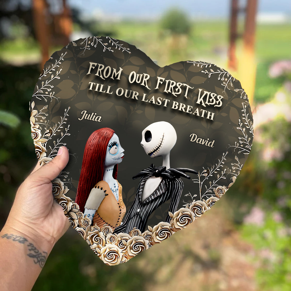 I See Your Scars - Personalized Nightmare Heart Shaped Stone