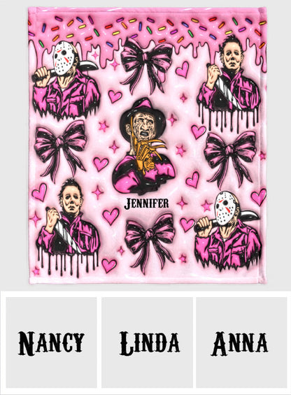 Horror Movie Fan - Personalized Blanket