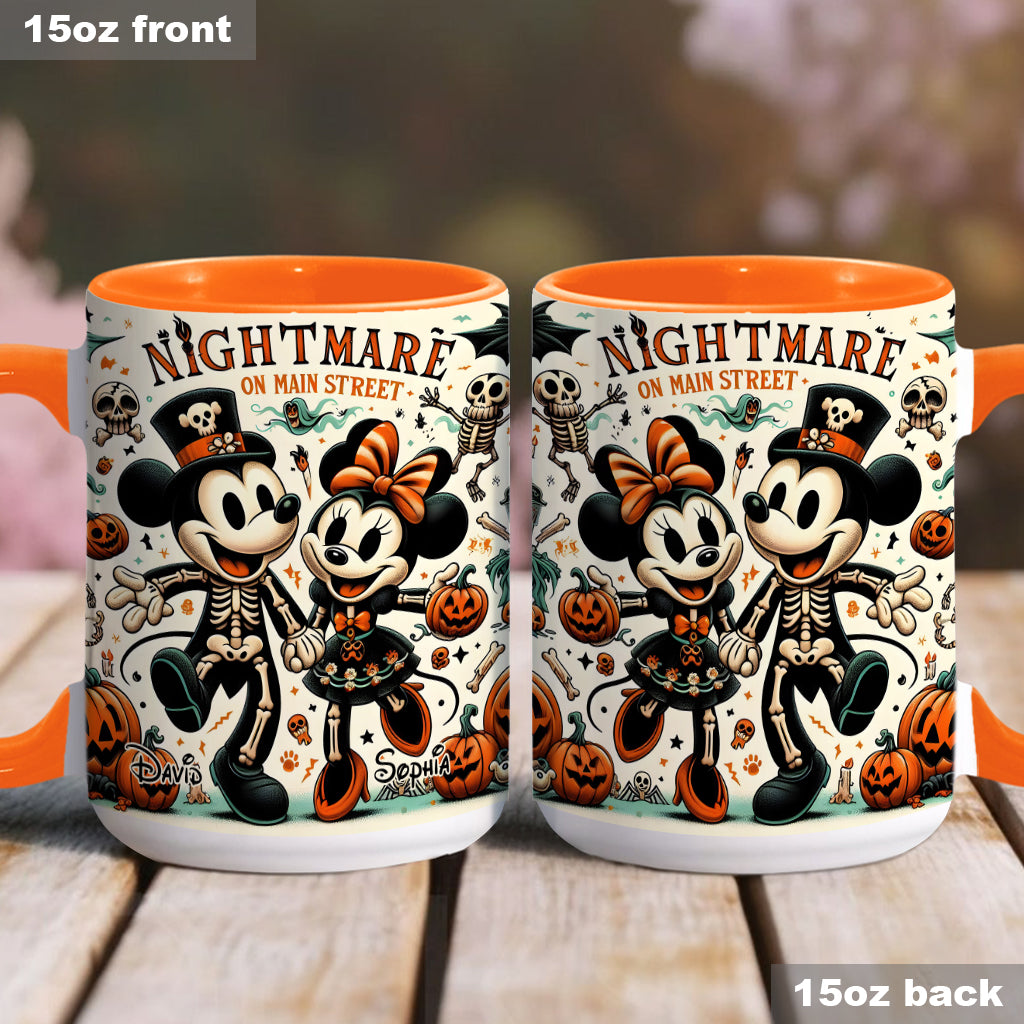 Nightmare On Main Street - Personalized Mouse Accent Mug