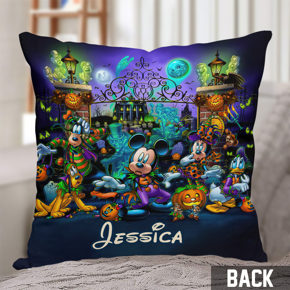 Welcome Foolish Mortals - Personalized Mouse Throw Pillow