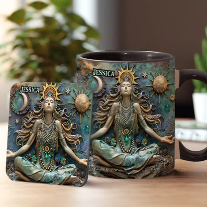 Lose Your Mind Find Your Soul - Personalized Yoga Accent Mug