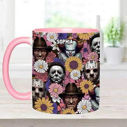 Any Name Horror Movie - Personalized Accent Mug