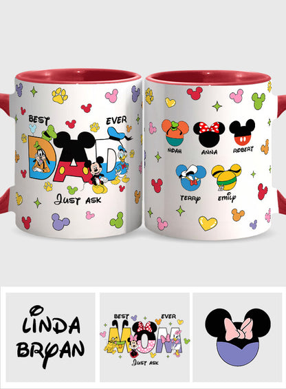 Best Dad Ever - Personalized Father Accent Mug