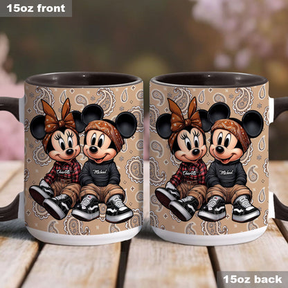 Chicano Mouse Couple - Personalized Mouse Accent Mug
