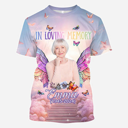 In Loving Memory - Personalized Memorial All Over Shirt