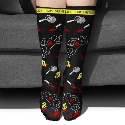 This Is My True Crime Watching Socks - Personalized Socks