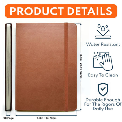 Handbook for the Recently Deceased - Personalized Leather Journal