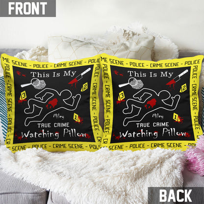 True Crime Pillow - Personalized Throw Pillow