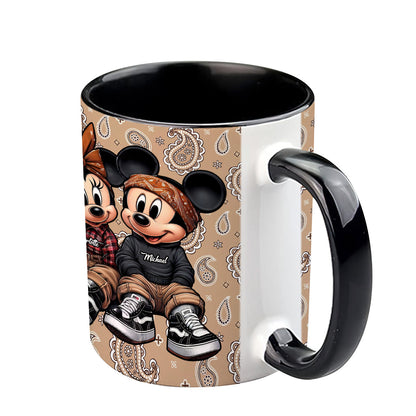 Chicano Mouse Couple - Personalized Mouse Accent Mug