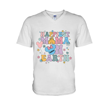 Happiest Mom On Earth - Personalized Mouse T-shirt And Hoodie