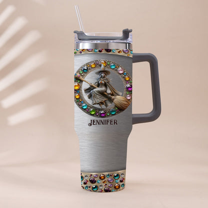 Beautiful Witch - Personalized Witch Tumbler With Handle