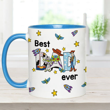Best Dad Ever - Personalized Father Accent Mug
