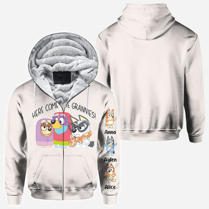 Here Comes The Grannies - Personalized Grandma All Over Shirt