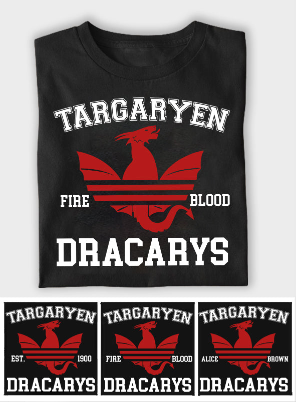 The Song Of Blood & Fire - Personalized Thrones Game T-shirt And Hoodie