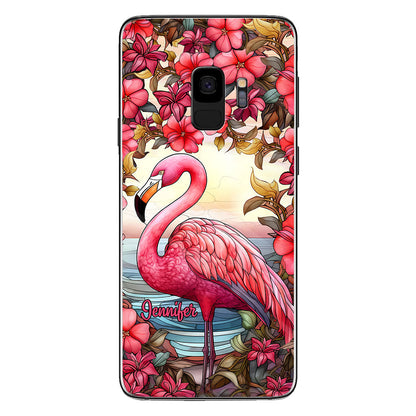 Love Flamingos - Personalized Flamingo Phone Case