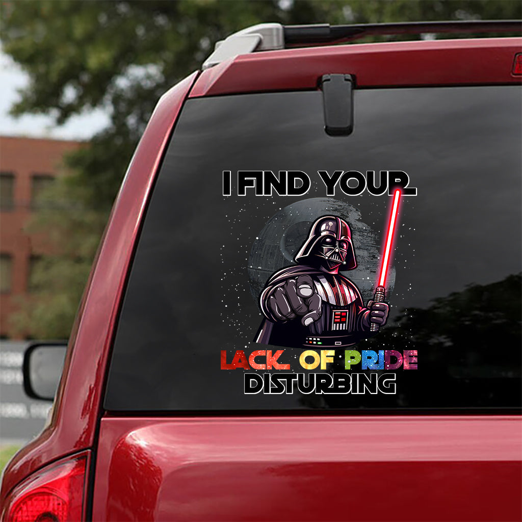 I Find Your Lack of Pride Disturbing - LGBT Support Decal Full