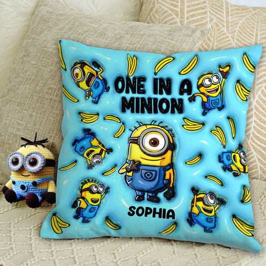 One In The Minion - Personalized Throw Pillow