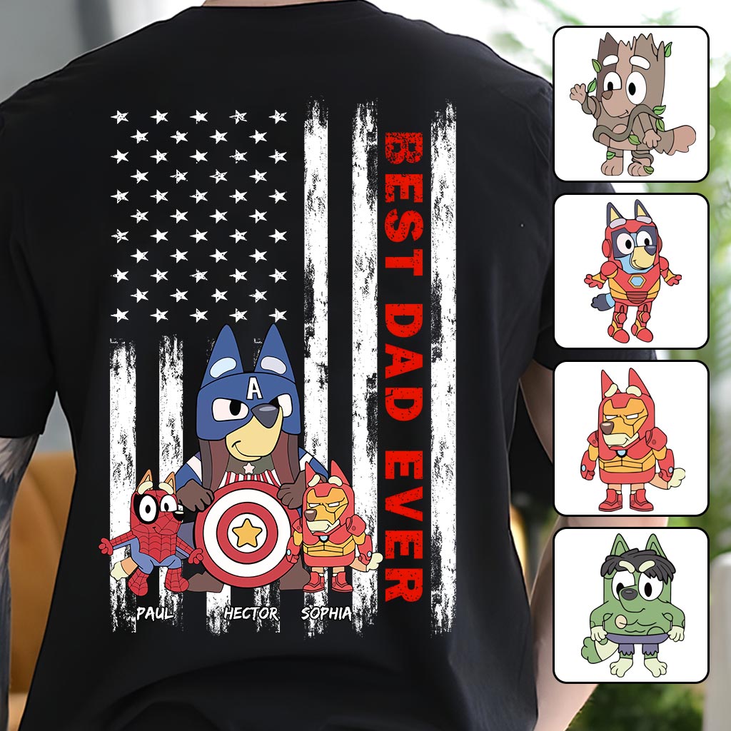 Best Dad Ever - Personalized Father T-shirt and Hoodie
