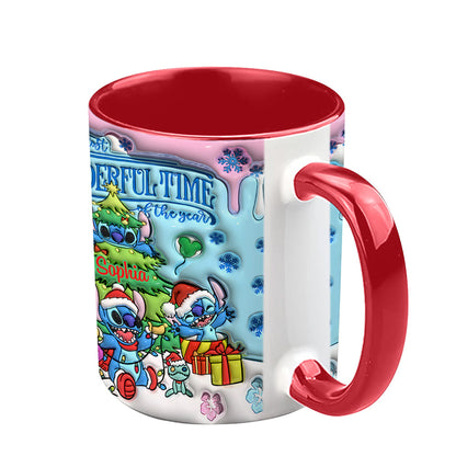 Merry Stitchmas - Personalized Ohana Accent Mug