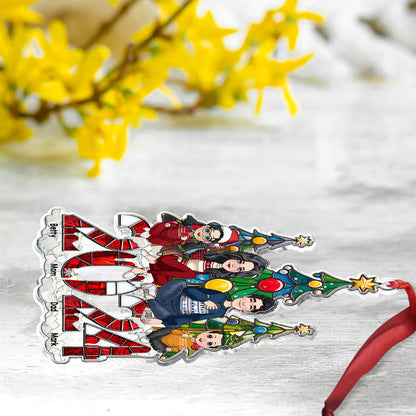2024 Christmas Family - Personalized Family Custom Shaped Ornament
