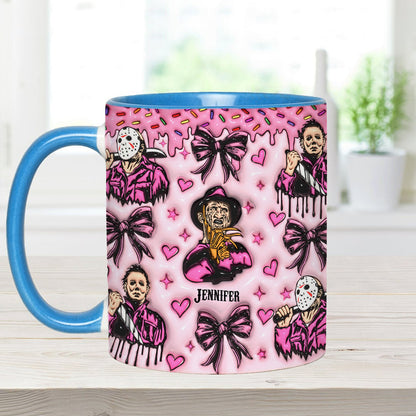 Pink Halloween Fan - Personalized Accent Mug