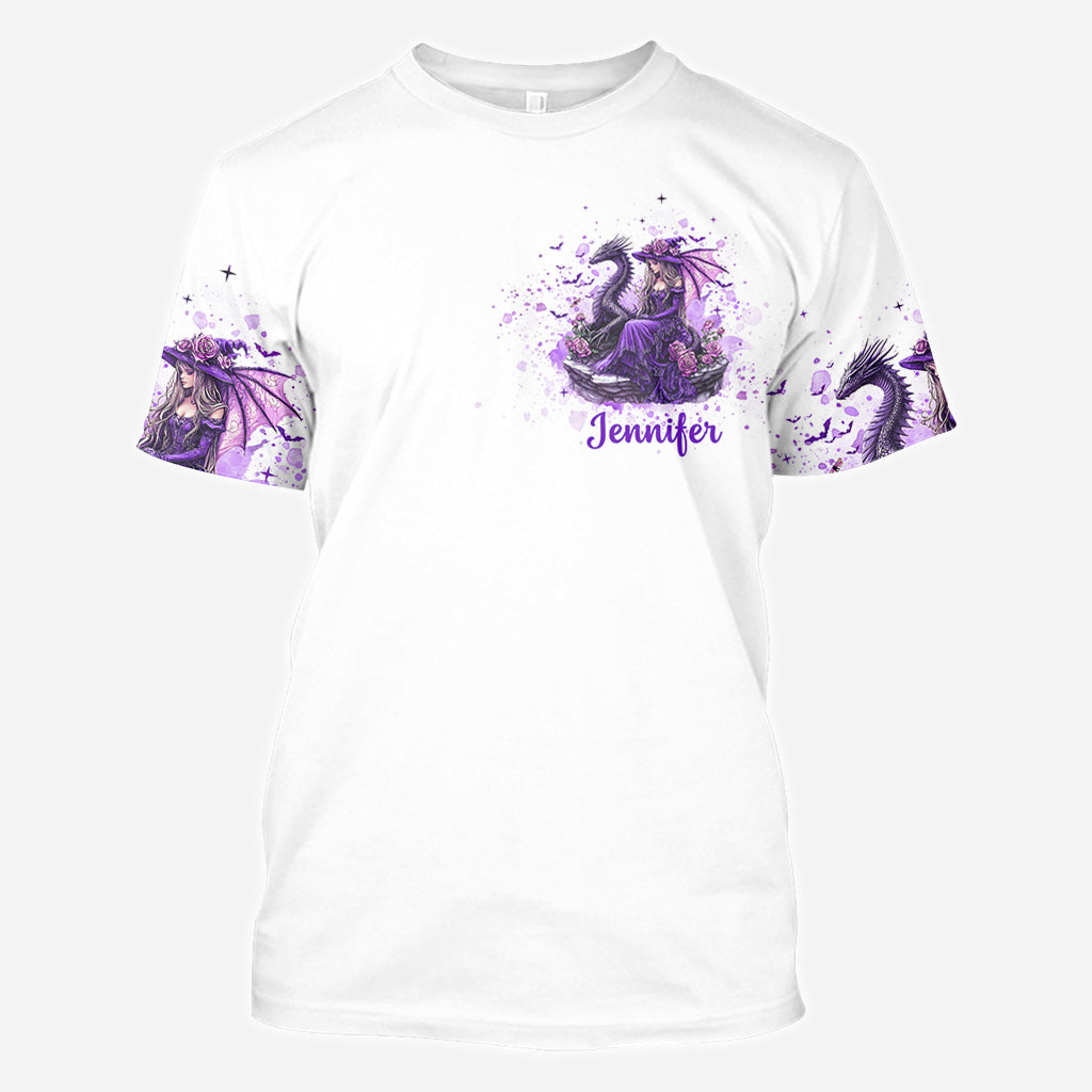 Soul Of A Witch Heart Of A Dragon - Personalized Witch All Over Shirt