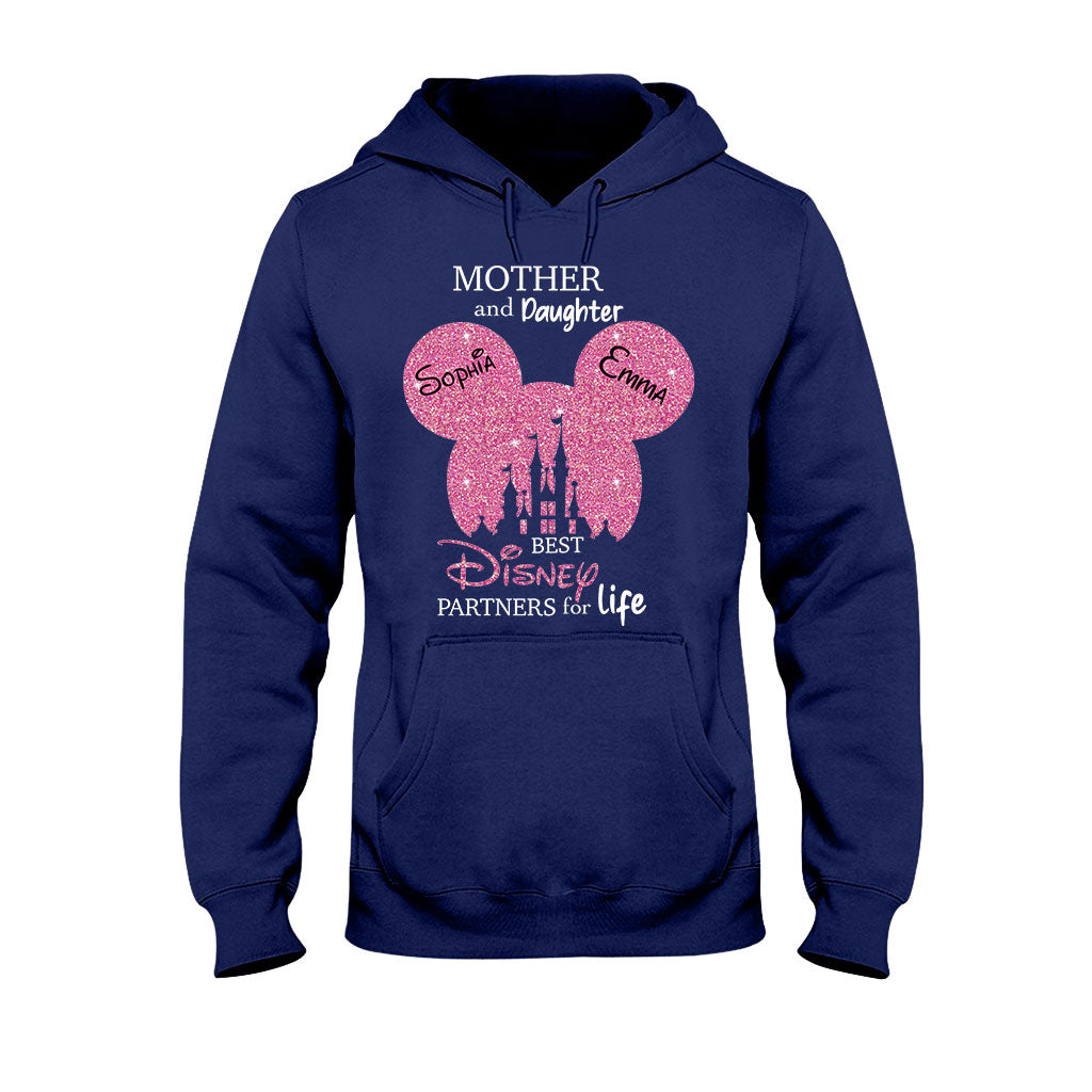 Mother And Daughter Best Partners For Life - Personalized Mouse T-shirt And Hoodie