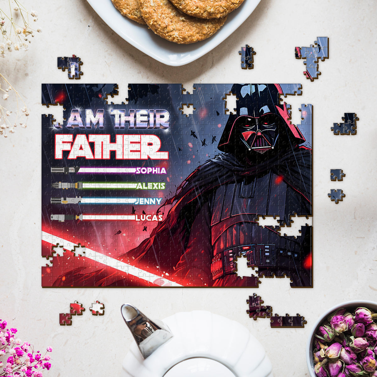 I Am Their Father - Personalized The Force Jigsaw Puzzle