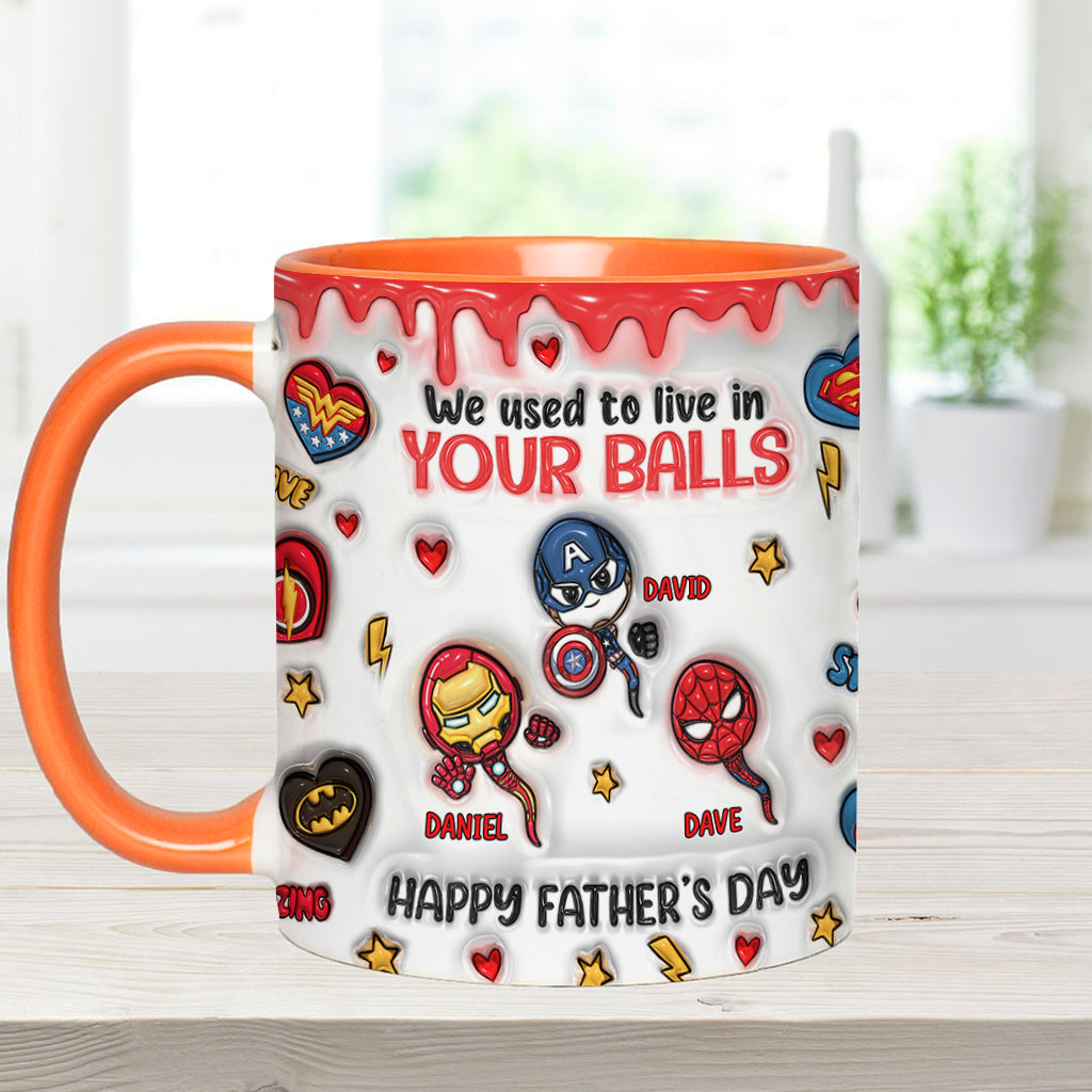 Happy Father's Day - Personalized Marvelous Universe Accent Mug