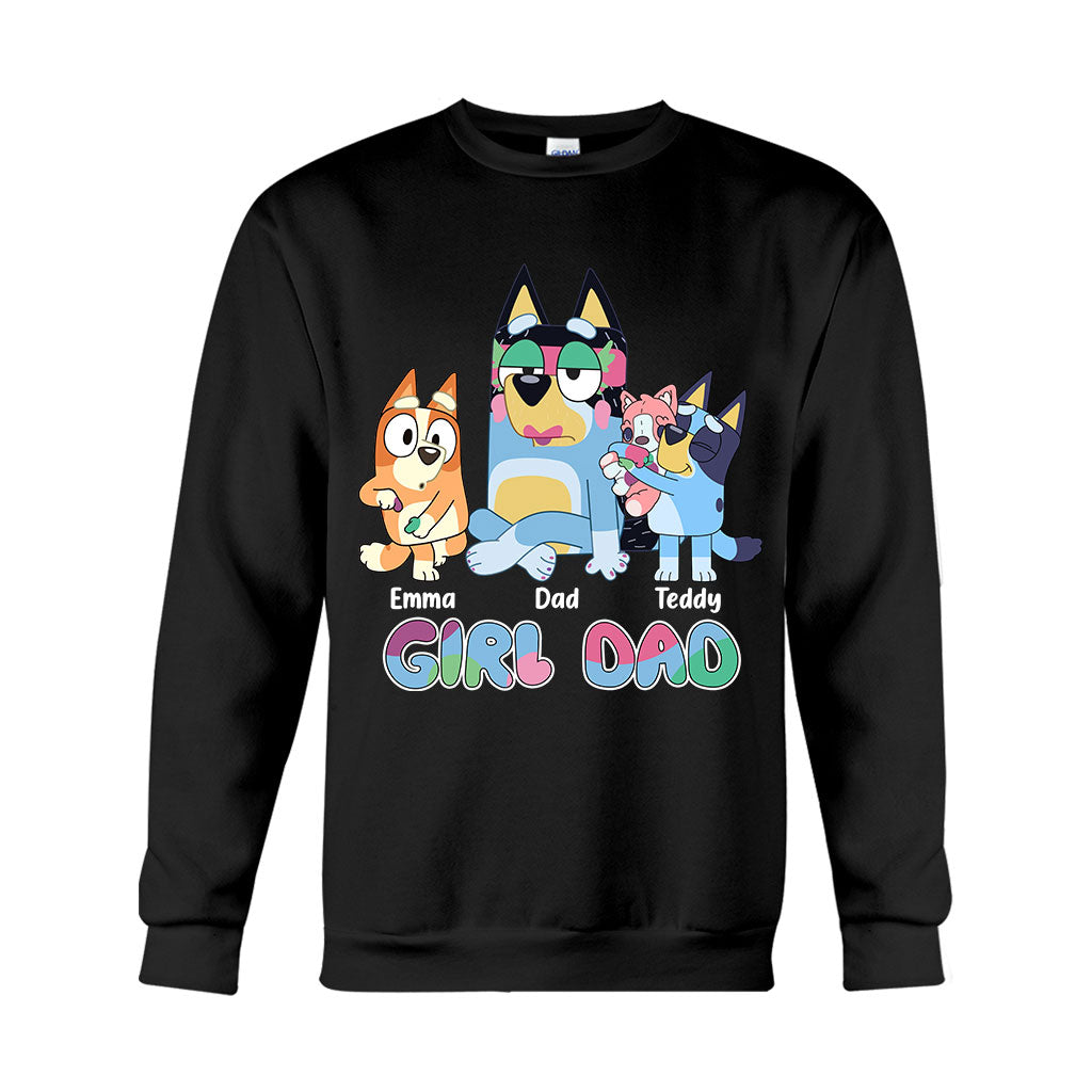 Girl Dad - Personalized Father T-shirt And Hoodie