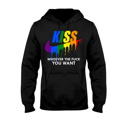 Kiss Whoever You Want - LGBT Support T-shirt And Hoodie