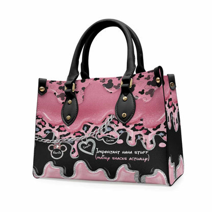 Important Nana Stuff - Personalized Leather Handbag