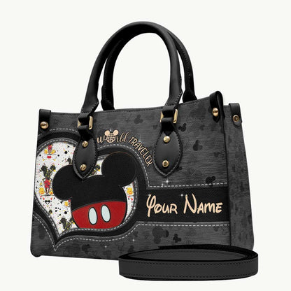 World Traveler Magic Mouse Ears - Personalized Mouse Leather Handbag & Luggage Cover